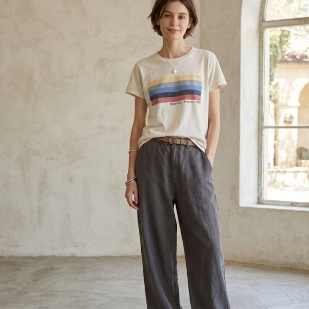 Brandy Melville John Galt Biarritz-France 1990 Tee One Size
